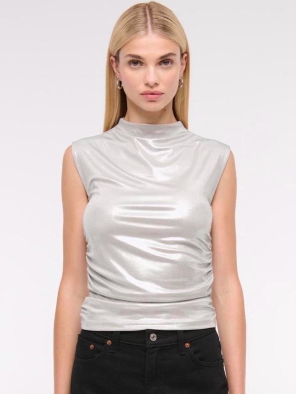 Abercrombie & Fitch Metallic Top